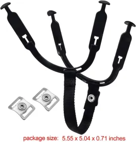 2X Hockey Helmet Chin Strap Easy Installation Portable Hockey Ear Belt Loops
