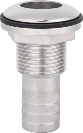 316 Stainless Steel Boat Thru-Hull Fitting Drain for 3/4" I.D. hose