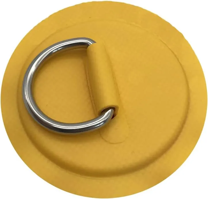 6 Pieces Stainless Steel D Rings Patch for PVC Inflatable Boat Canoe Raft Dinghy Kayak Surfboard Paddle Board
