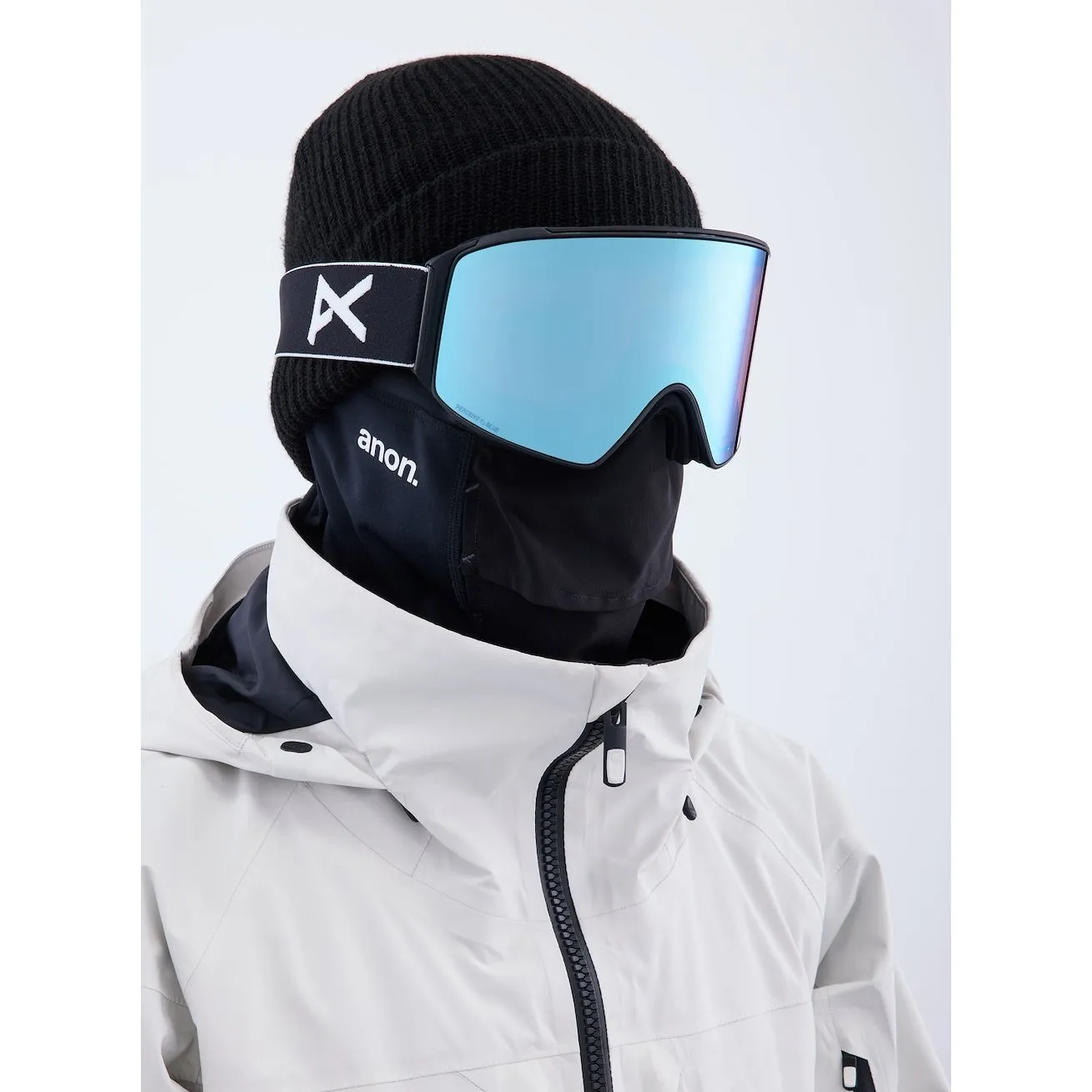 Anon M4 Cylindrical Goggles   Bonus Lens   MFI Face Mask - Low Bridge Fit
