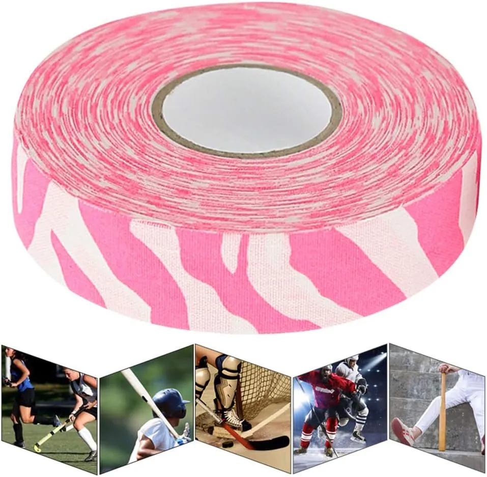 Hockey Stick Tape, 2.5CMx25M Lacrosse Tape Hockey Protective Tape Lacrosse Tape Hockey Grip Tape for Stick Sport Safety Badminton Pole Pads Hockey Stick Tapes Equipment (Stars and Stripes)