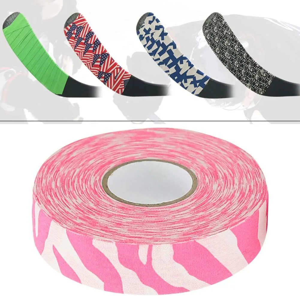 Hockey Stick Tape, 2.5CMx25M Lacrosse Tape Hockey Protective Tape Lacrosse Tape Hockey Grip Tape for Stick Sport Safety Badminton Pole Pads Hockey Stick Tapes Equipment (Stars and Stripes)