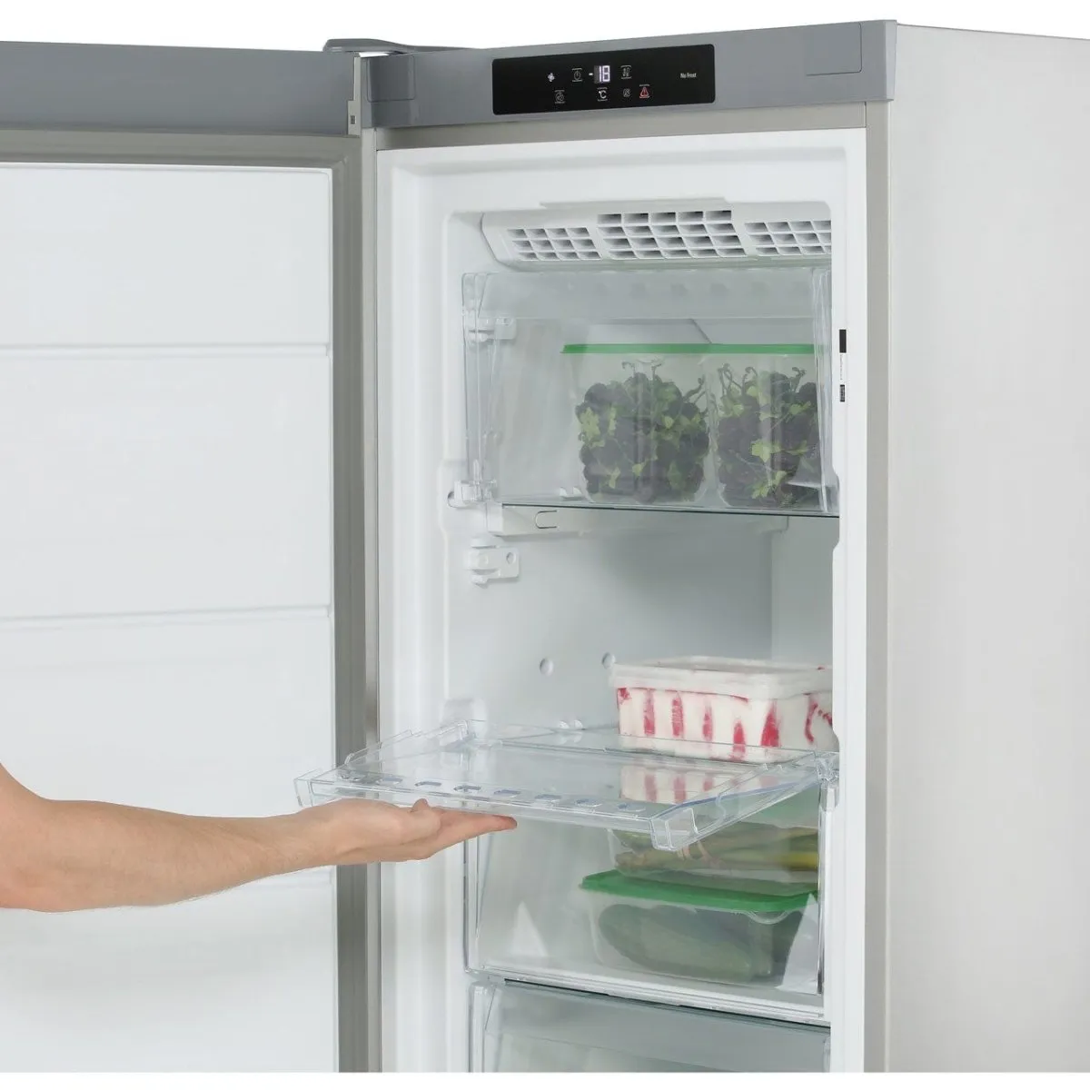 Hotpoint UH8F1CW 260 Litre Freestanding Upright Freezer 188cm Tall Frost Free 59.5cm Wide - White