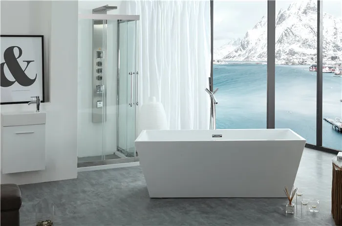 Legion Furniture WE6813 67" Acrylic Bathtub
