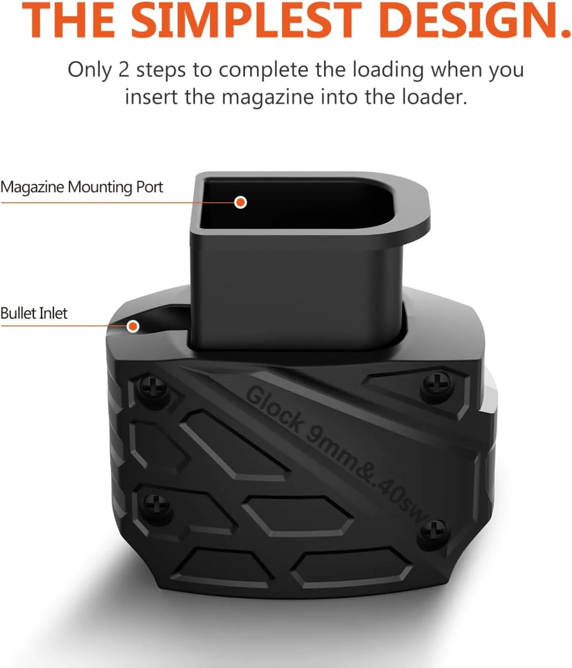 Ludex Magazine Speed Loader for Glock 9mm/.40.Fits Glock 17,18,19,22,23,24,26,27,34,35,45 and 47