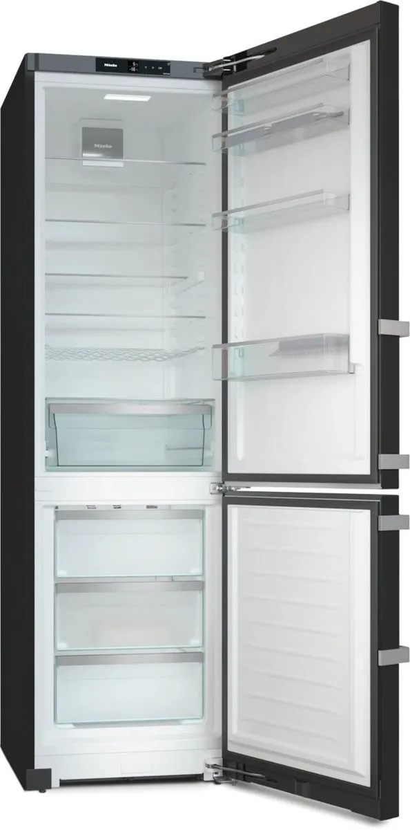 Miele KFN4795DD 372 Litre Freestanding Fridge-Freezer with DailyFresh and NoFrost - BlackSteel Door