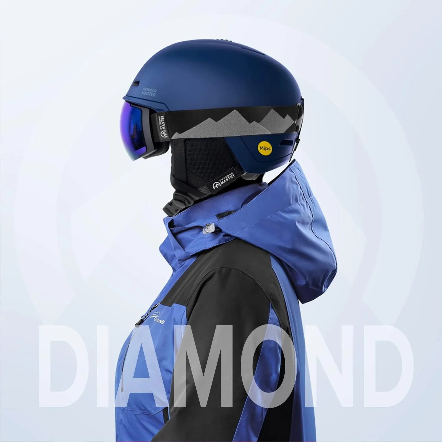 OutdoorMaster Diamond MIPS Ski Helmet - Snow Sport Helmet Snowboard Helmet for Men Women & Youth