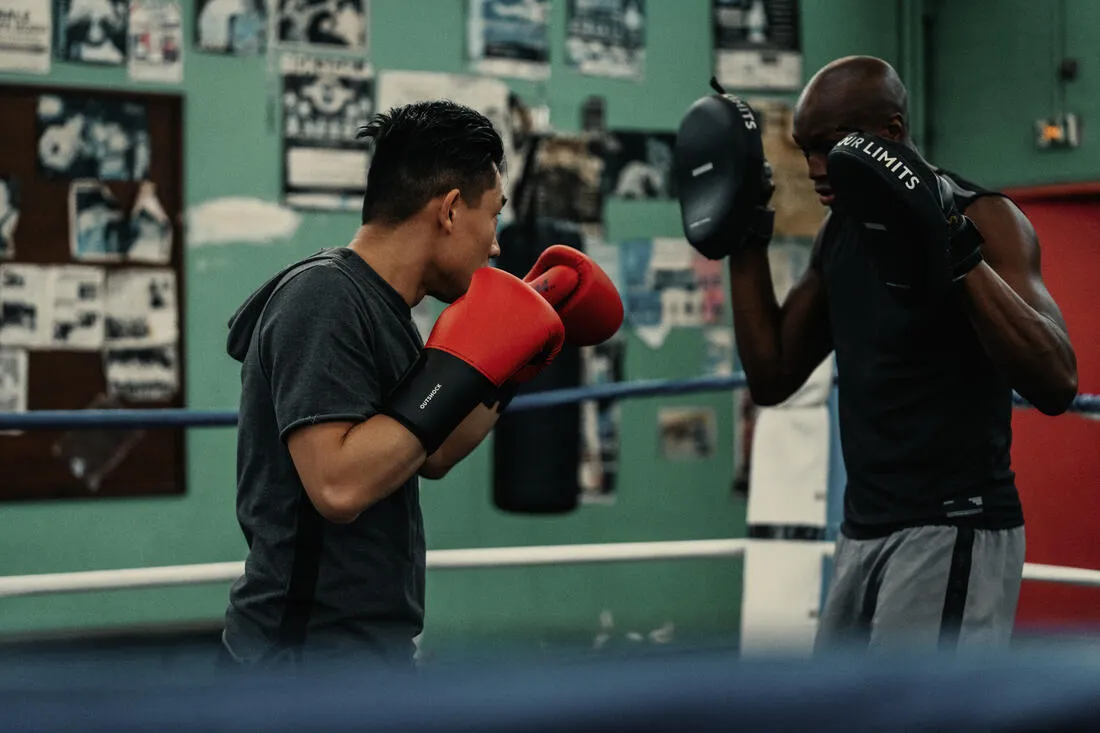 Outshock Curved Boxing Mitts with Straps