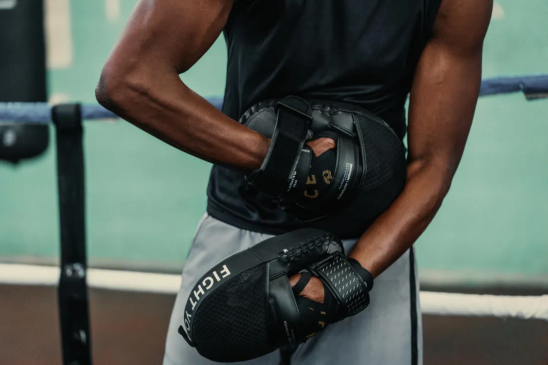 Outshock Curved Boxing Mitts with Straps