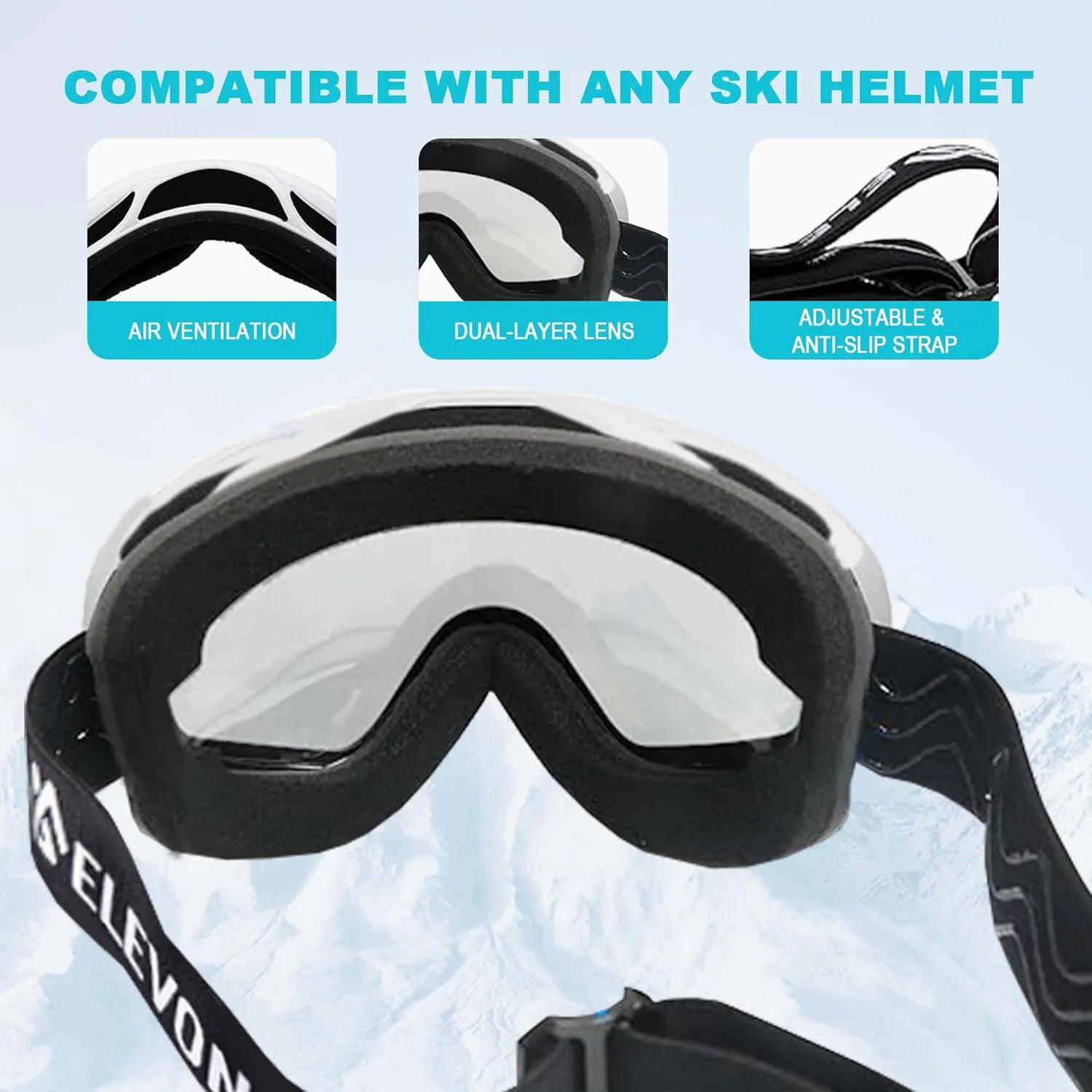 Premium Framed Ski Goggles for Men & Women