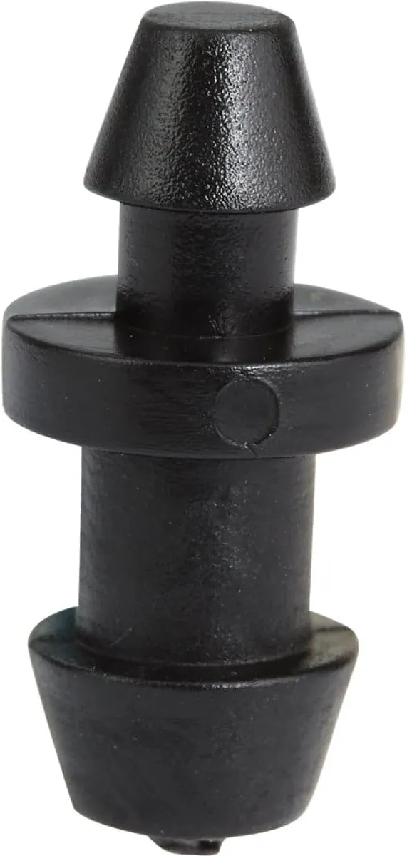 Raindrip 646050B Goof Plugs for Drip Irrigation Supply Tubing, Plug Unneeded Holes in Tubing, Plastic, 50-Pack, Black