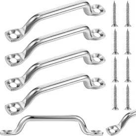 Stainless Steel Footman Loop with Flat Head Tapping Screws Bimini Top Strap Footman Loop for Kayak, Boat