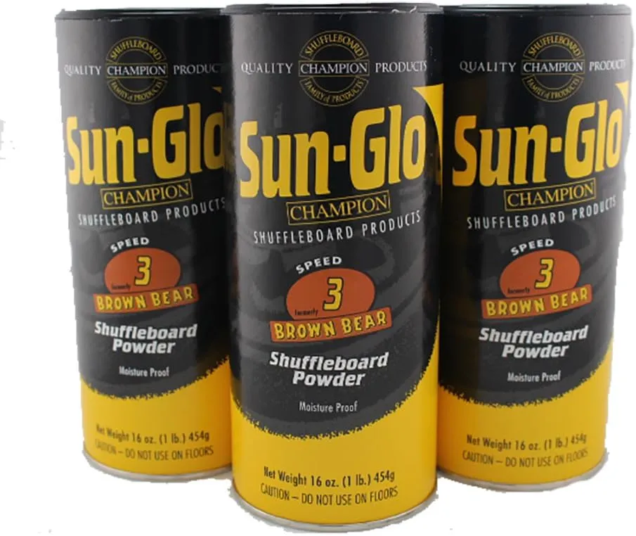 Sun-Glo #3 Speed Shuffleboard Powder Wax - 3 Pack