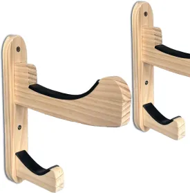 Surfboard Wall Mount Racks, Also for Skateboards/Snowboards/Skiing Boards/Bicycle Wheels/Field Hockey Sticks/Bicycles Wood Hangers Paddle Storage Display Stand Indoor Outdoor Bedroom