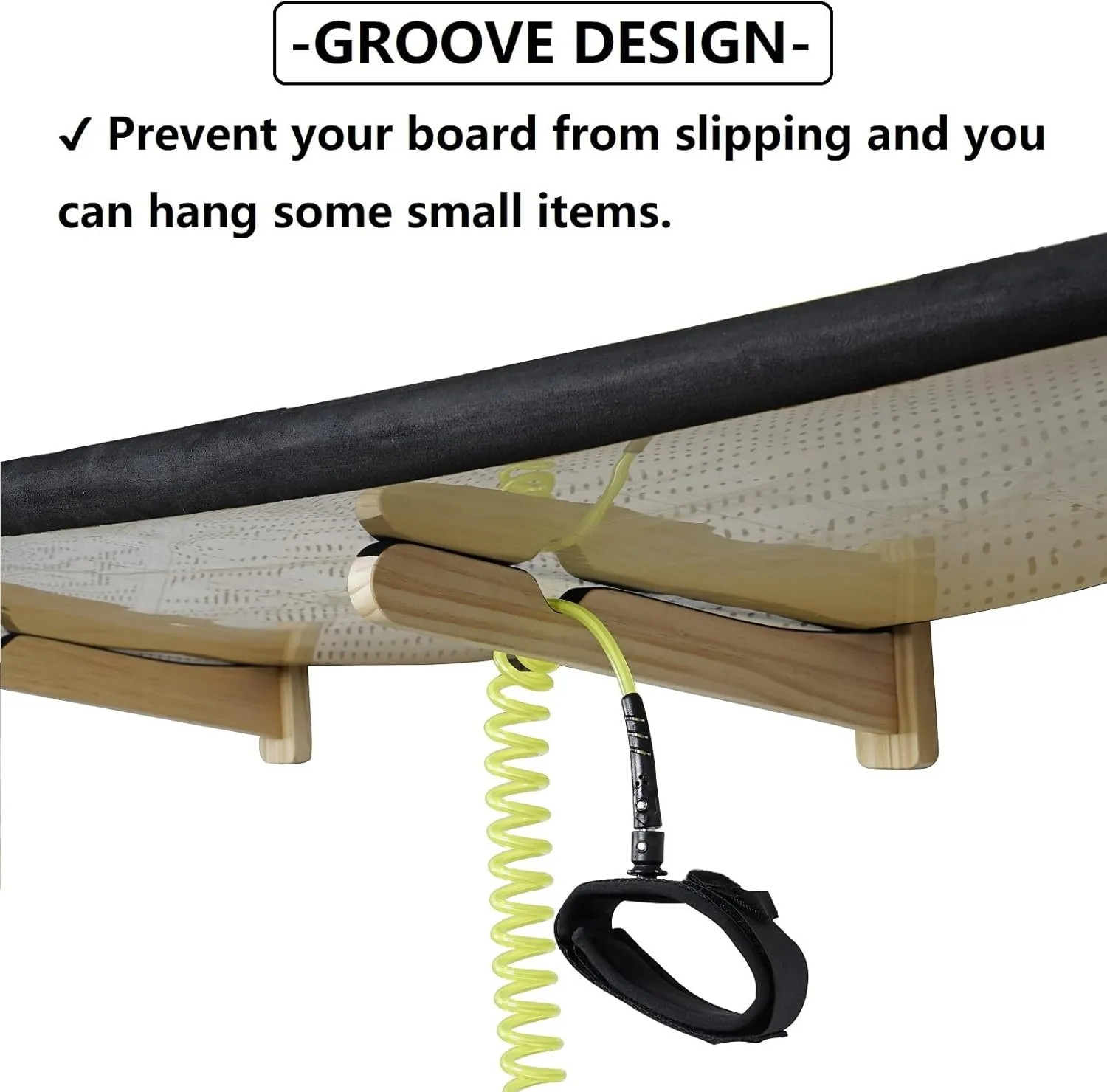 Surfboard Wall Mount Surfboard Rack for Wall Surfboard Storage Racks for Longboards Shortboards Wakeboard Kiteboard and Snowboards, 3 Boards Display Works Indoor and Outdoor