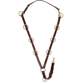 Tory Leather Ten Ring Martingale