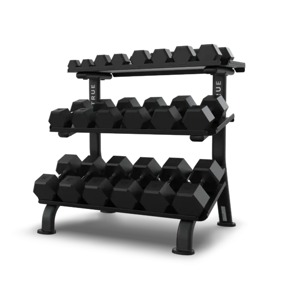 True FS-24 3-Tier Flat Tray Dumbbell Rack