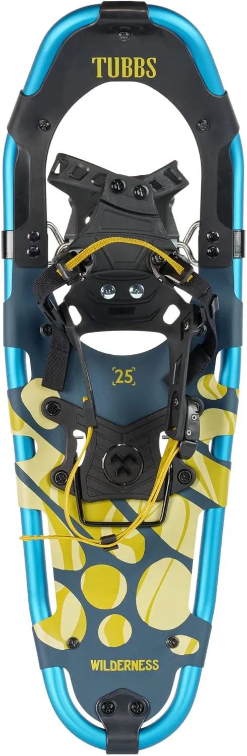 Tubbs Wilderness 25 Inch Blue Unisex Adults Snowshoes with Soft-Tec Decking and Buckle Closure