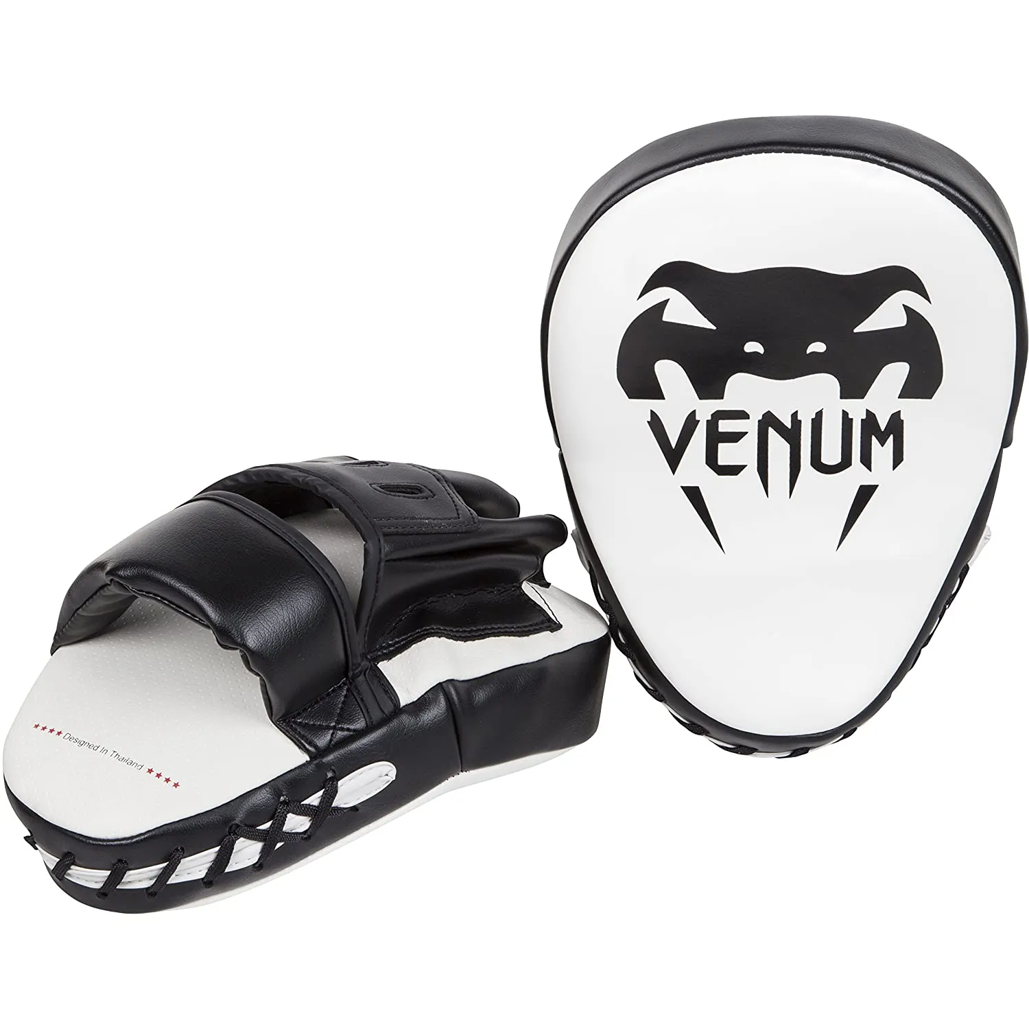 Venum Light Focus Mitts (Pair) - White/Black