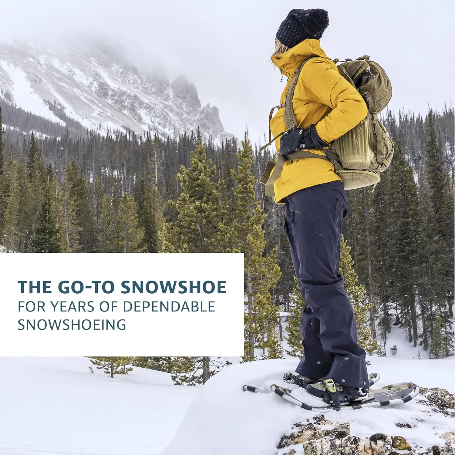 Yukon Charlie's Sherpa Snowshoe, Snowshoes for Men & Women, Snowshoeing Kits for All Skill Levels, Multiple Sizes & Models
